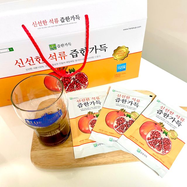 즙한가득 양배추사과즙/석류즙 30포, 선물박스 택1 리뷰 사진