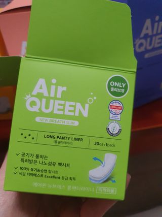 에어퀸 뉴브레스 유기농 생리대 4종 (팬티라이너 20P + 중형 10P + 대형 10P + 오버나이트 8P)_체험단 — 5점을 준 리뷰어가 2024년 6월 올린 사용 사진