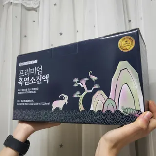 참앤들황토농원 국내산 흑염소를 정성스럽게 담은, 프리미엄 흑염소 진액 70ml x 30포 1박스 — 5점을 준 리뷰어가 2023년 1월 올린 사용 사진
