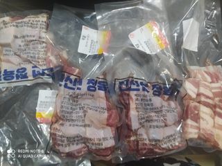 찐신선 한끼한팩 미국 냉동 목살 & 네덜란드 냉동 삼겹살 SET — 5점을 준 리뷰어가 2021년 10월 올린 사용 사진