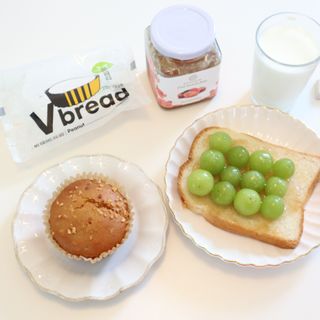 롯데제과 Vbread 포카치아식빵1개 + 미니식빵 1개 + 머핀 2개 세트 — 5점을 준 리뷰어가 2021년 9월 올린 사용 사진