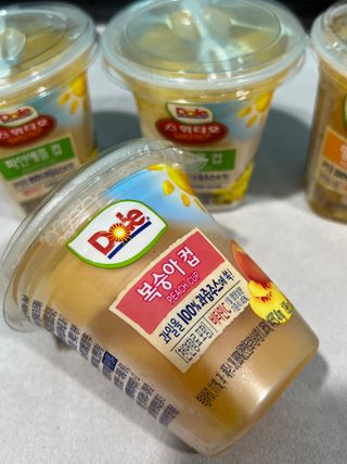 돌 MF[Dole] 파인애플컵/망고컵/복숭아컵 198g 6입X1박스 (맛 1가지 랜덤 발송) — 4점을 준 리뷰어가 2023년 6월 올린 사용 사진