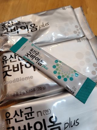프리마인 유산균 국가지정연구소 선정, 살아있는 생유산균 200억 마리의 힘. 유산균n굿바이옴플러스 — 5점을 준 리뷰어가 2022년 4월 올린 사용 사진