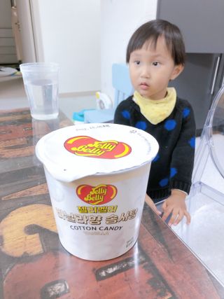 젤리벨리 솜사탕 2종-딸기치즈케이크, 바닐라 — 5점을 준 리뷰어가 2021년 11월 올린 사용 사진