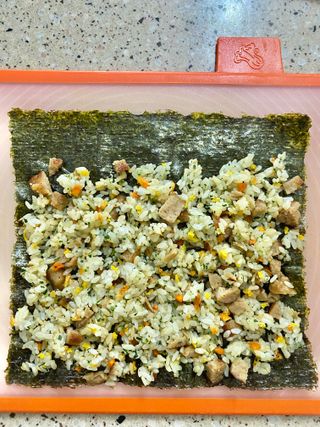 해풀잎 누구나 김밥*1ea [(혼합야채 35g *1ea,  김밥김 (5g, 5ea),  양념간장 (6g, 5ea), 참기름(5g, 2ea)] — 5점을 준 리뷰어가 2022년 7월 올린 사용 사진