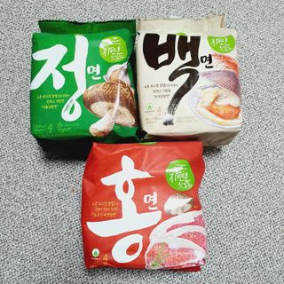 [풀무원] 자연은맛있다 정면, 백면, 홍면  세트 — 5점을 준 리뷰어가 2021년 4월 올린 사용 사진