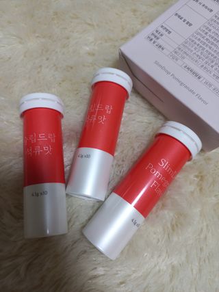 [슬림드랍 석류맛] 건기식 다이어트 보조제 겸 비타민 — 5점을 준 리뷰어가 2022년 1월 올린 사용 사진