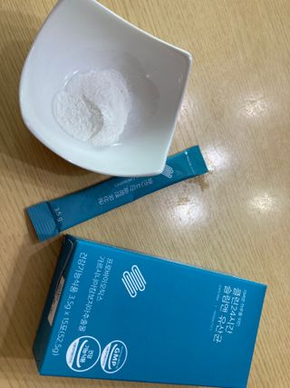 클린24시간 슬림앤유산균 1박스 (3.5g X 15포) — 4.5점을 준 리뷰어가 2023년 1월 올린 사용 사진