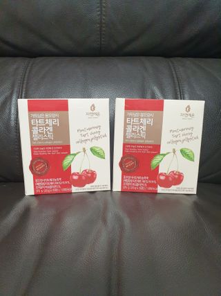 자연에온 가득담은 몽모랑시 타트체리 콜라겐 젤리스틱 — 5점을 준 리뷰어가 2021년 1월 올린 사용 사진