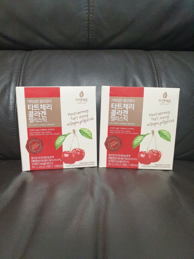 자연에온 가득담은 몽모랑시 타트체리 콜라겐 젤리스틱 리뷰 사진