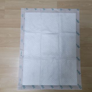 아베크 펫 와이드 프리미엄 대형 애견 강아지 배변 패드 30매 1팩 80g — 5점을 준 리뷰어가 2021년 7월 올린 사용 사진