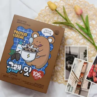 바디랩 체중조절용 프로틴시리얼 그래잇 — 5점을 준 리뷰어가 2022년 4월 올린 사용 사진