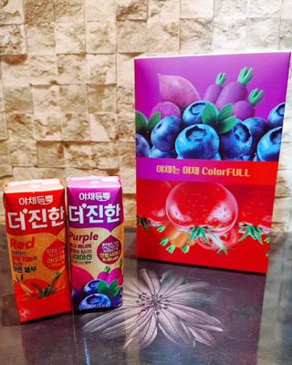 [롯데칠성] 야채듬뿍 더'진한 [롯데칠성] 야채는 이제 COLORFULL! 야채듬뿍  더 진한 레드 4개 +퍼플 4개 (총 8개) — 5점을 준 리뷰어가 2023년 6월 올린 사용 사진