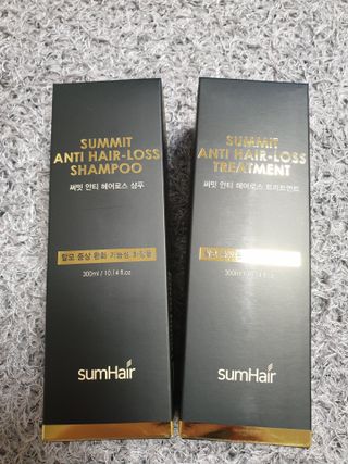 썸헤어 / SUMHAIR 썸헤어  써밋 안티 헤어로스 샴푸+트리트먼트 — 5점을 준 리뷰어가 2021년 6월 올린 사용 사진