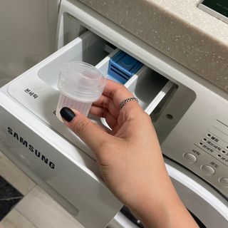 (주)바른양품 바른양품 친환경 세탁세제 1L — 5점을 준 리뷰어가 2022년 2월 올린 사용 사진