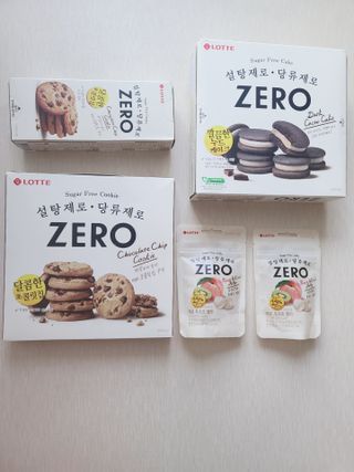 ZERO (초콜릿 칩 쿠키, 카카오 케이크, 후르츠 젤리, 아이스 콜라, 아이스 초코바) — 5점을 준 리뷰어가 2022년 6월 올린 사용 사진