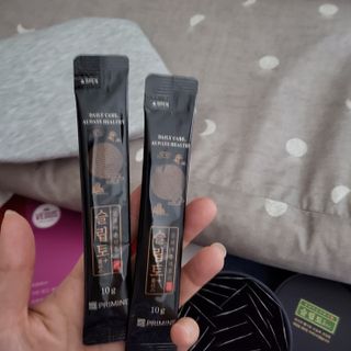 프리마인 자체 기업부설 연구소에서 찾아낸 건강한 수면의 비밀.  슬립토 플러스 30포 — 5점을 준 리뷰어가 2021년 11월 올린 사용 사진