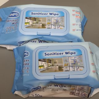 햅스 세균없는 주방 대형 2팩, HAPS sanitizer wipe — 4점을 준 리뷰어가 2022년 2월 올린 사용 사진