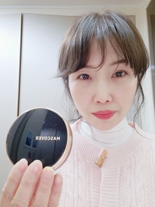 웰피아생활건강 웰피아마스커버_올인원커버쿠션(21호, 23호) — 5점을 준 리뷰어가 2023년 2월 올린 사용 사진