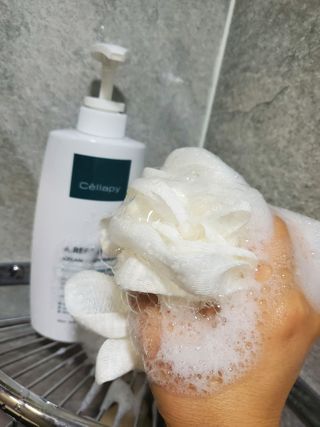 셀라피 에이리페어 크림 바디 워시 2세대 500ml — 5점을 준 리뷰어가 2021년 1월 올린 사용 사진