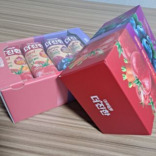 [롯데칠성] 야채듬뿍 더'진한 [롯데칠성] 야채는 이제 COLORFULL! 야채듬뿍  더 진한 레드 4개 +퍼플 4개 (총 8개) — 5점을 준 리뷰어가 2023년 6월 올린 사용 사진