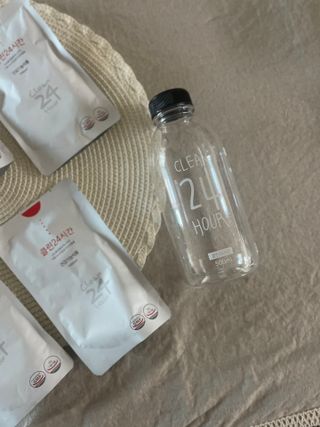클린24시간 1BOX(5포) + 전용보틀(500ml) — 5점을 준 리뷰어가 2022년 8월 올린 사용 사진