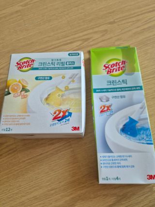 [3M] 스카치브라이트 크린스틱 향기톡톡 변기청소 핸들1 + 리필 16개 (라벤더/레몬 중 택1) — 5점을 준 리뷰어가 2024년 8월 올린 사용 사진