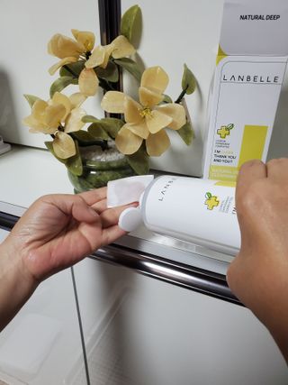 랑벨 내츄럴 딥 클렌징 워터 500ml — 5점을 준 리뷰어가 2022년 6월 올린 사용 사진