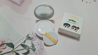 소이베베X신비아파트 모이스쳐 선팩트 SPF50+ PA+++ — 5점을 준 리뷰어가 2023년 4월 올린 사용 사진