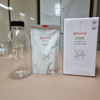 클린24시간 1BOX(5포) + 전용보틀(500ml) — 5점을 준 리뷰어가 2022년 8월 올린 사용 사진