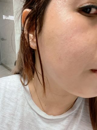 랑벨 랑바이오 블랙 시카 크림 50ml(블랙비 프로폴리스, 시카 4종, 판테놀 10 함유) — 5점을 준 리뷰어가 2023년 2월 올린 사용 사진