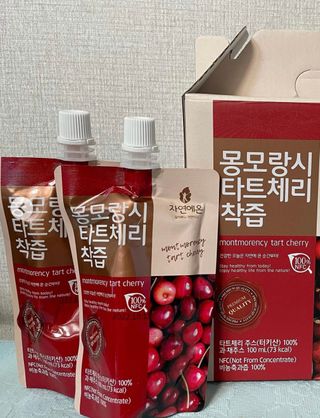 자연에온 몽모랑시 타트체리 착즙 100mL 10개입 2BOX — 5점을 준 리뷰어가 2021년 1월 올린 사용 사진