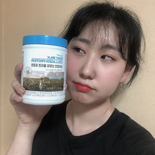 메이준뉴트리 유러피언 산양유 콜라겐 프로틴 — 5점을 준 리뷰어가 2021년 6월 올린 사용 사진