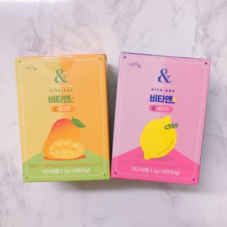 비타앤C 레몬맛, 망고맛 — 5점을 준 리뷰어가 2021년 4월 올린 사용 사진