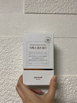세렌디뷰티_이너뷰티 티톡스 로즈 베리 — 4점을 준 리뷰어가 2021년 3월 올린 사용 사진