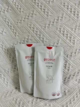 클린24시간 1BOX(5포) + 전용보틀(500ml) — 5점을 준 리뷰어가 2022년 9월 올린 사용 사진