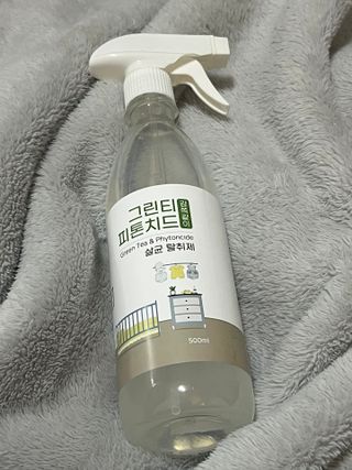 [엠메이데이] 그린티 피톤치드 감쪽같이 500ml + 손소독액 50ml — 5점을 준 리뷰어가 2023년 3월 올린 사용 사진