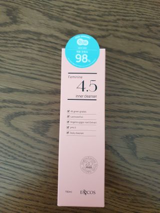 이엔코스 페미닌 4.5 이너클렌저 — 5점을 준 리뷰어가 2021년 3월 올린 사용 사진