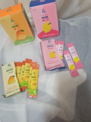 비타앤C 레몬맛, 망고맛 — 5점을 준 리뷰어가 2021년 4월 올린 사용 사진