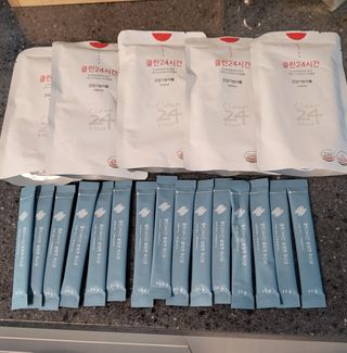 클린24시간 1BOX(5포) + 전용보틀(500ml) — 5점을 준 리뷰어가 2023년 6월 올린 사용 사진