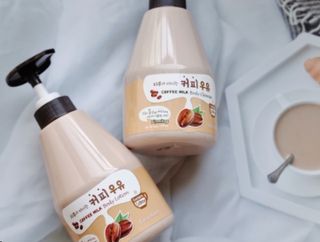 [과일나라] 피부가 마시는 커피우유 바디클렌저&바디로션 — 5점을 준 리뷰어가 2022년 3월 올린 사용 사진