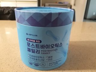 서울약사신협_포스트바이오틱스패밀리_5g x 100포 — 5점을 준 리뷰어가 2021년 3월 올린 사용 사진