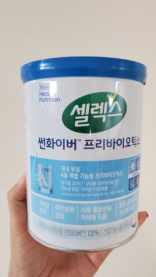 셀렉스 썬화이버 프리바이오틱스 — 5점을 준 리뷰어가 2021년 12월 올린 사용 사진