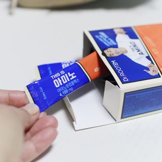 [닥터루템] THIS IS 아미노 디스이즈아미노 필수 조원희 아미노산 1box(15포) — 4점을 준 리뷰어가 2023년 3월 올린 사용 사진