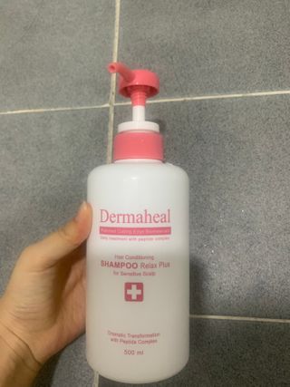 더마힐 헤어 컨디셔닝 샴푸 릴렉스 500ml — 5점을 준 리뷰어가 2021년 2월 올린 사용 사진