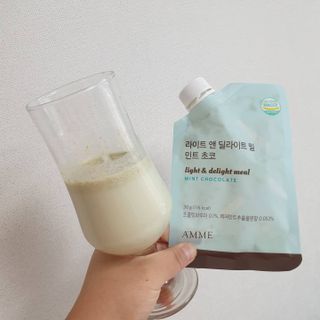 아므_이너뷰티 라이트 앤 딜라이트 밀 민트 초코 — 5점을 준 리뷰어가 2021년 8월 올린 사용 사진