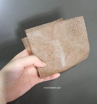 블뤼엔 일회용 수세미 — 5점을 준 리뷰어가 2021년 4월 올린 사용 사진