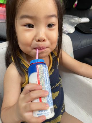 LIVE 매일바이오 썬화이버 드링킹 요거트 — 5점을 준 리뷰어가 2022년 8월 올린 사용 사진
