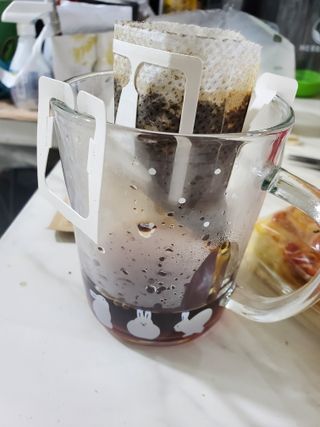 커스프 드립백 커피 G1원두 버라이어티팩 12g 12개입 — 5점을 준 리뷰어가 2022년 8월 올린 사용 사진