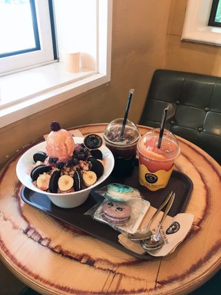 카페 더달달 [카페더달달 ] 빙수 택 1 + 음료 2잔 + 마카롱2개 — 5점을 준 리뷰어가 2021년 7월 올린 사용 사진